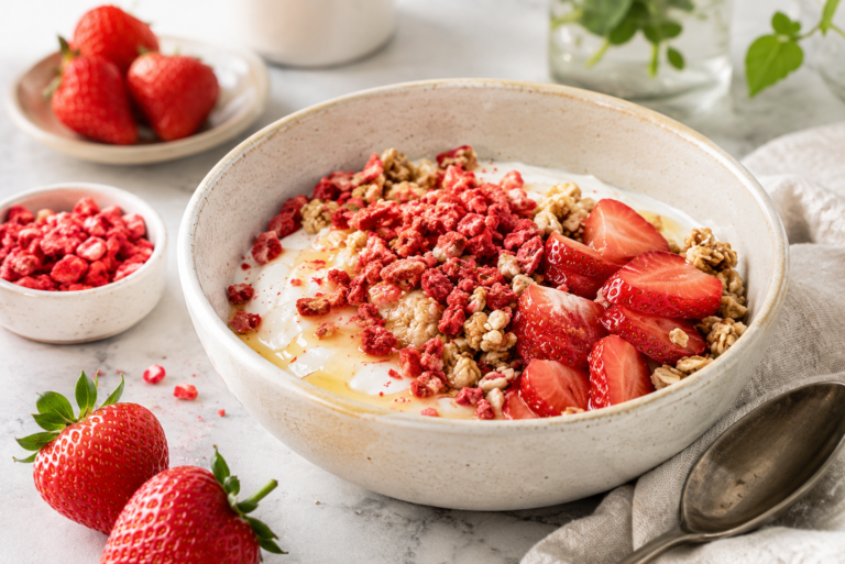 strawberry Crunch Yogurt Bowl