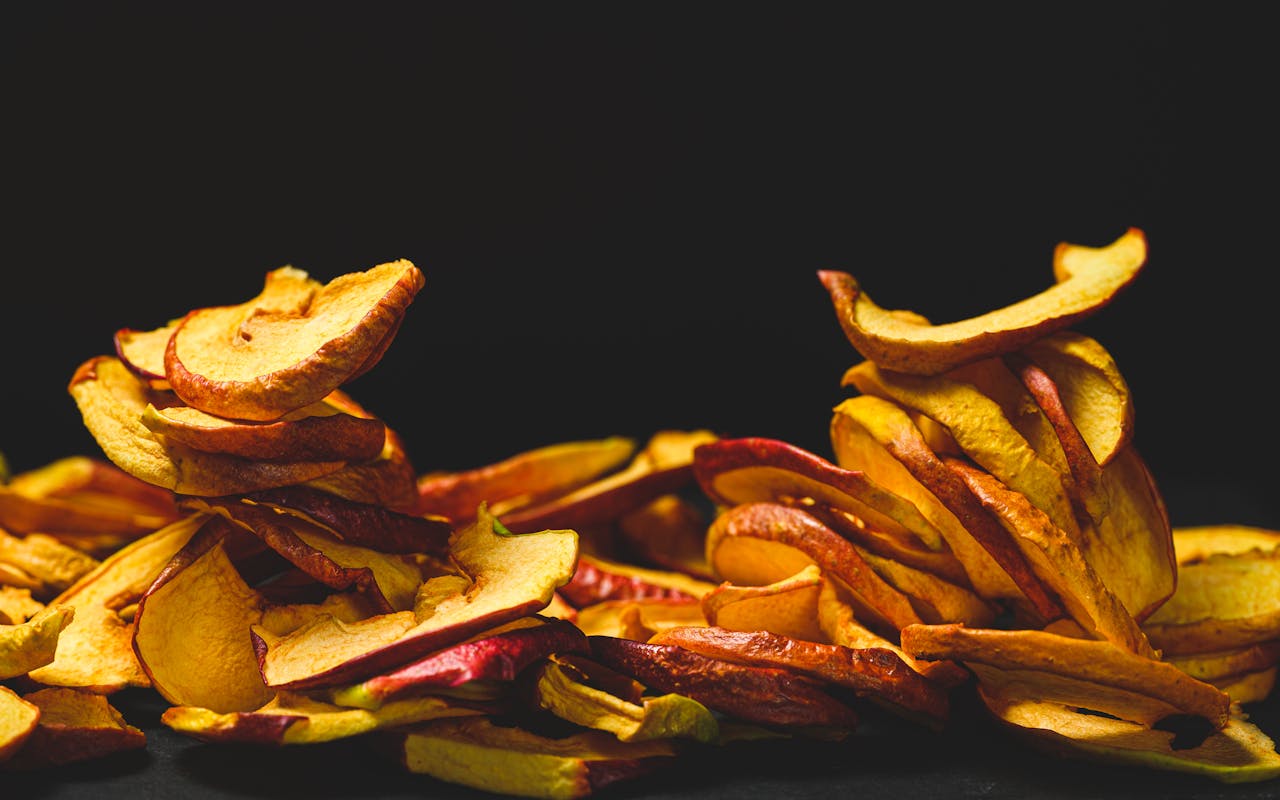 Crafting Captivating Headlines: Your awesome post title goes here A close-up of organic dried apple chips, perfect for healthy snacking.
